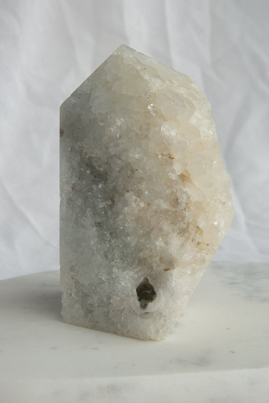 Druse d'agate blanche