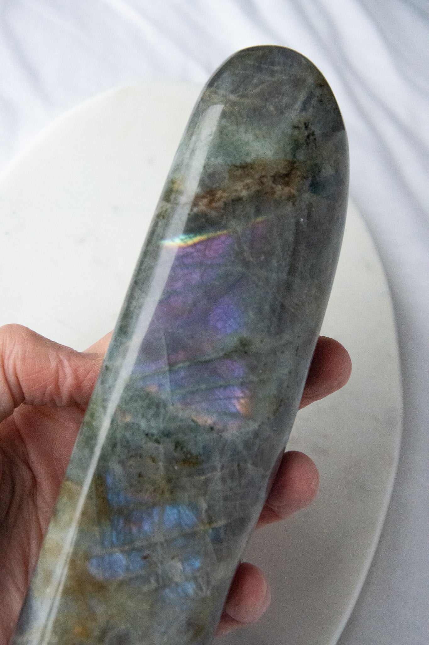 Labradorite violette en forme libre