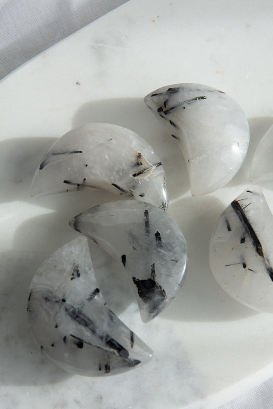Lune de quartz tourmaline