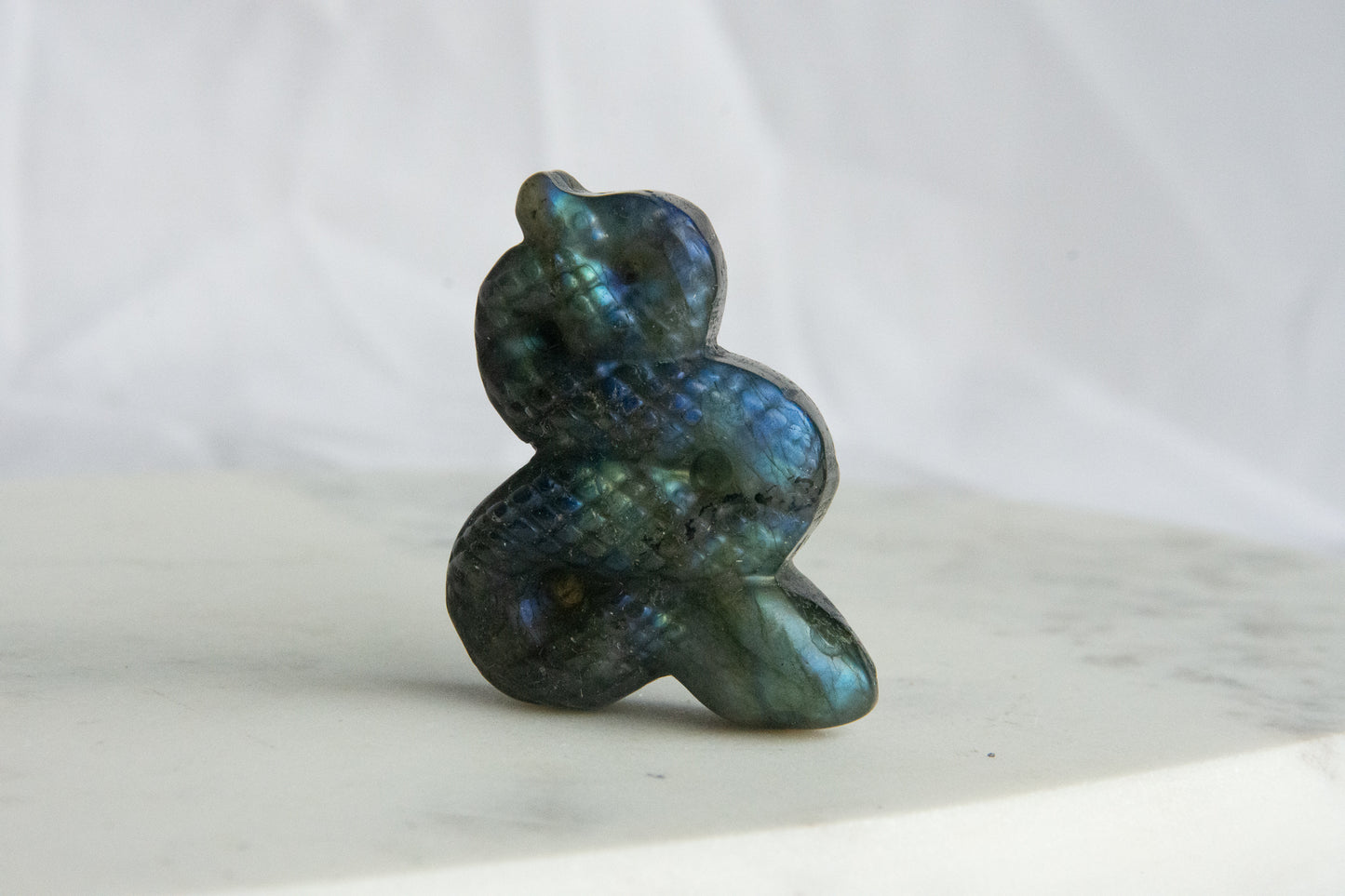 Serpent en Labradorite