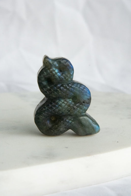 Serpent en Labradorite