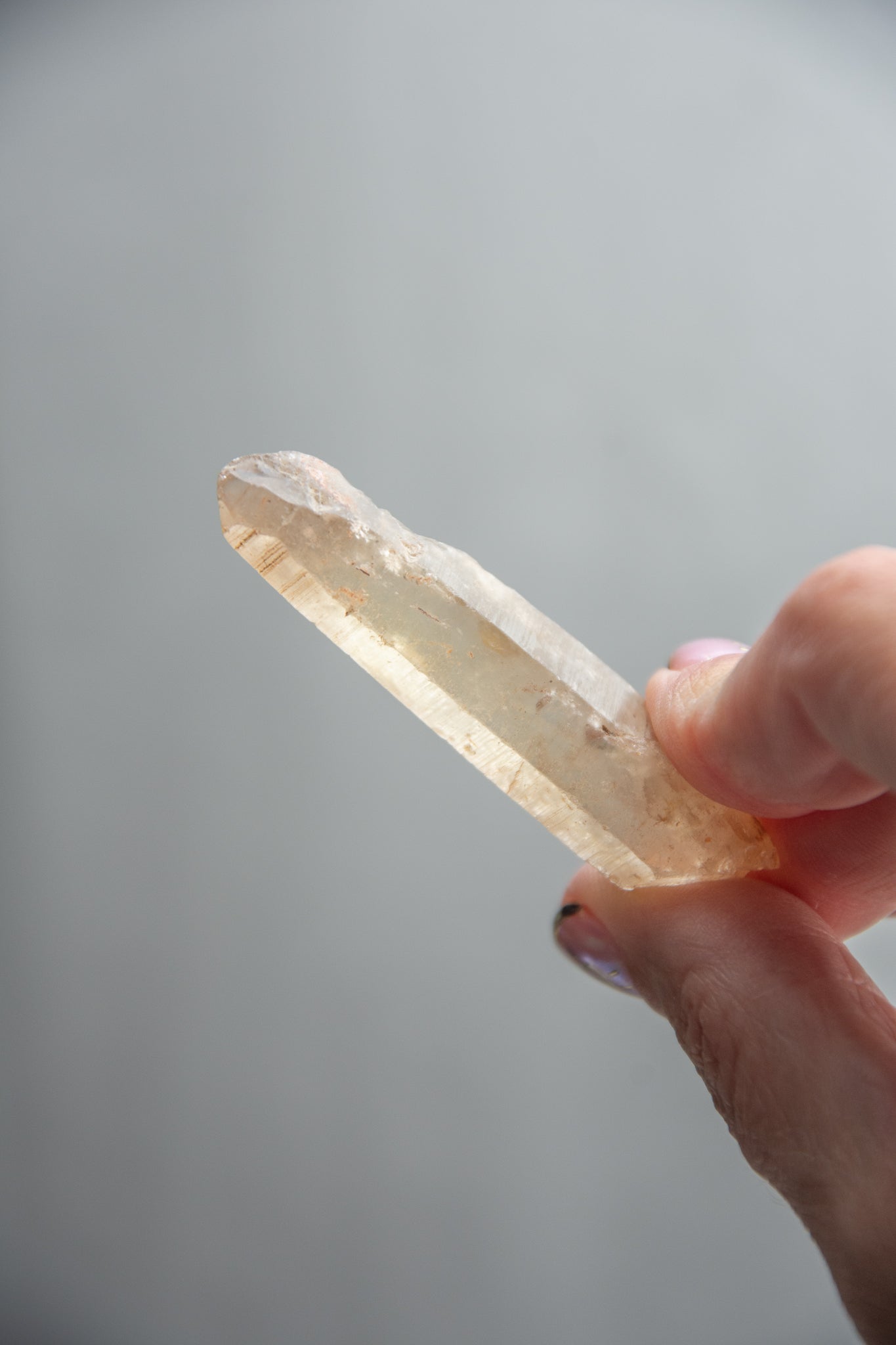 Pointe de citrine naturelle brute (extra qualité)