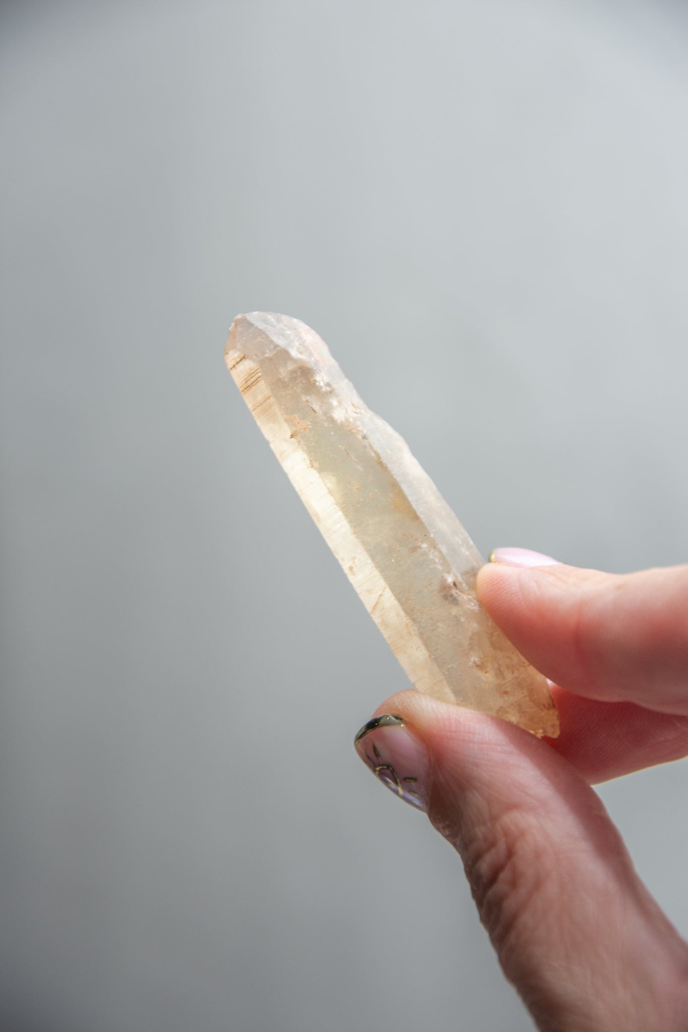 Pointe de citrine naturelle brute (extra qualité)
