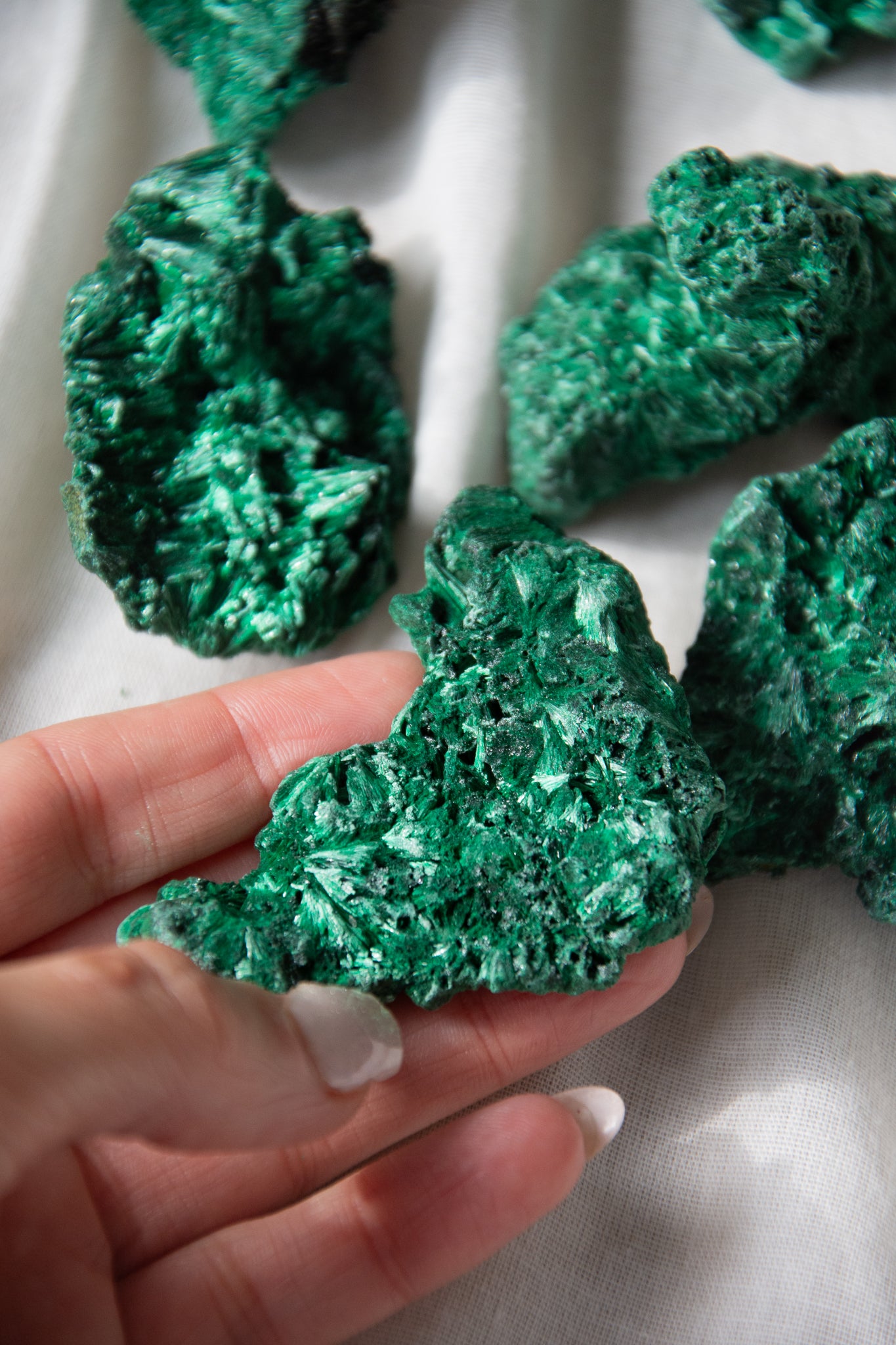 Malachite fibreuse