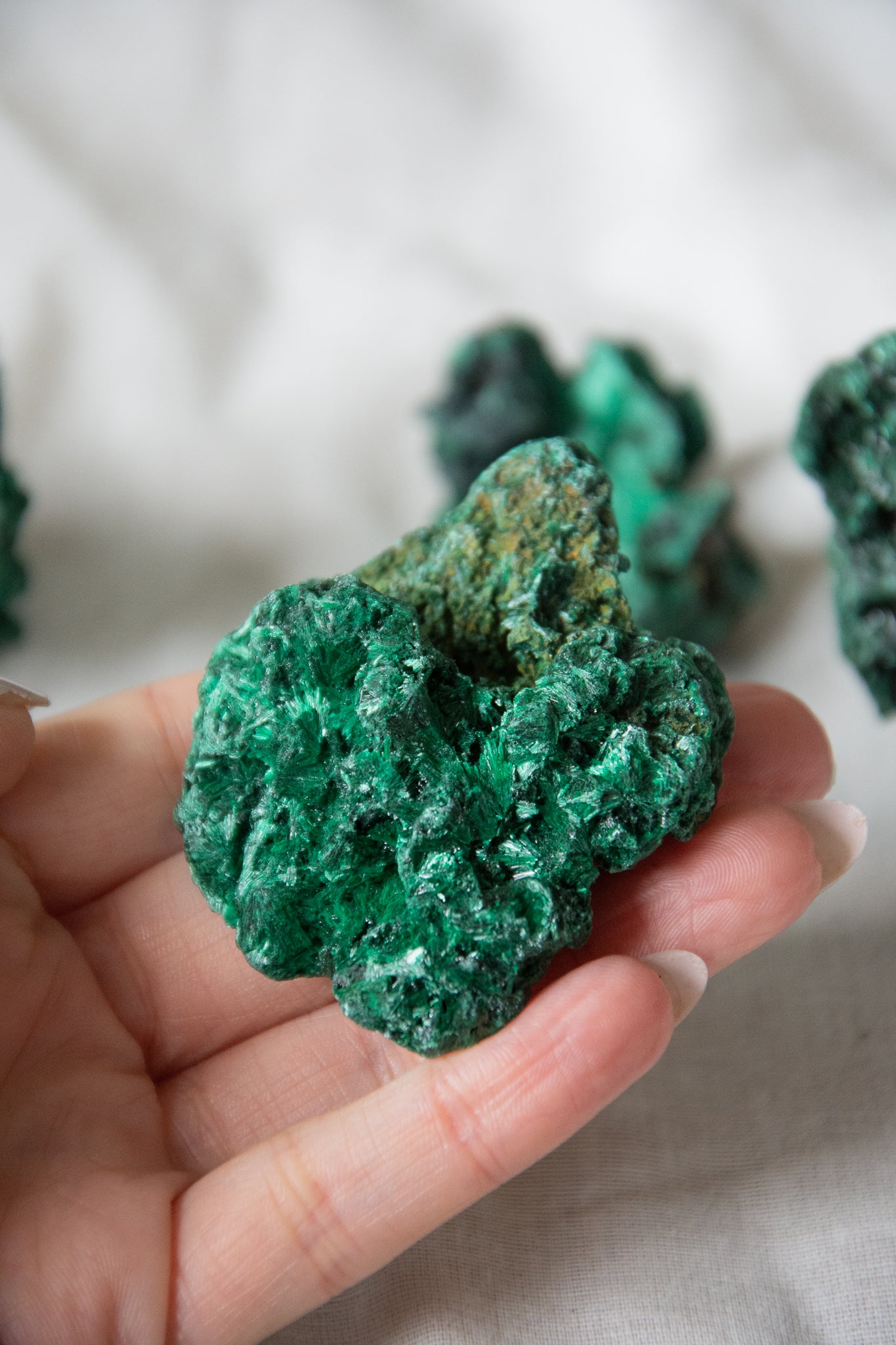 Malachite fibreuse