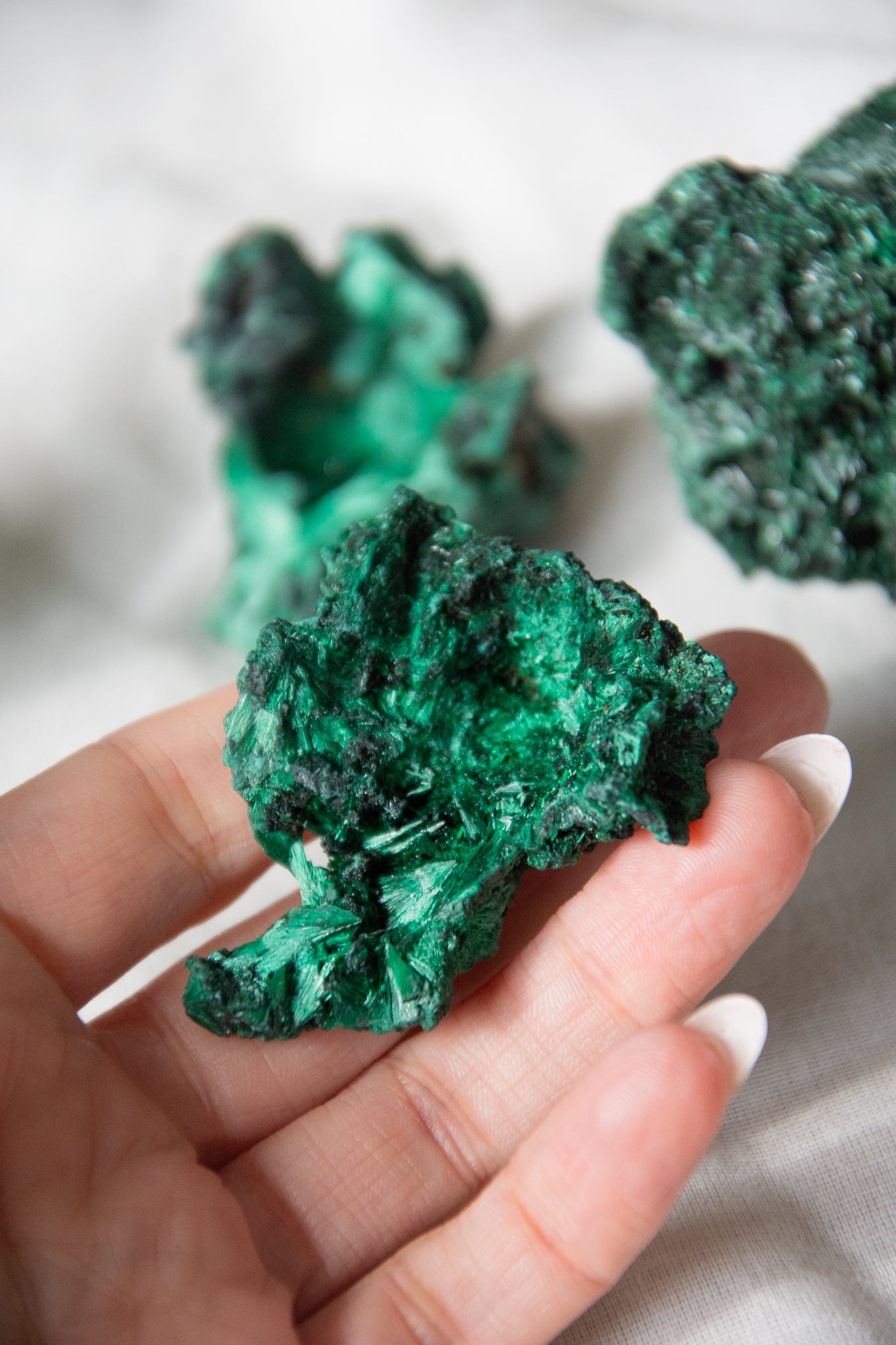 Malachite fibreuse