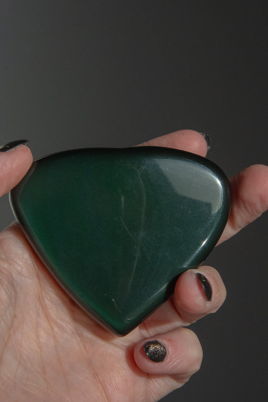 Coeur en Obsidienne Œil Céleste – Puissance et Protection