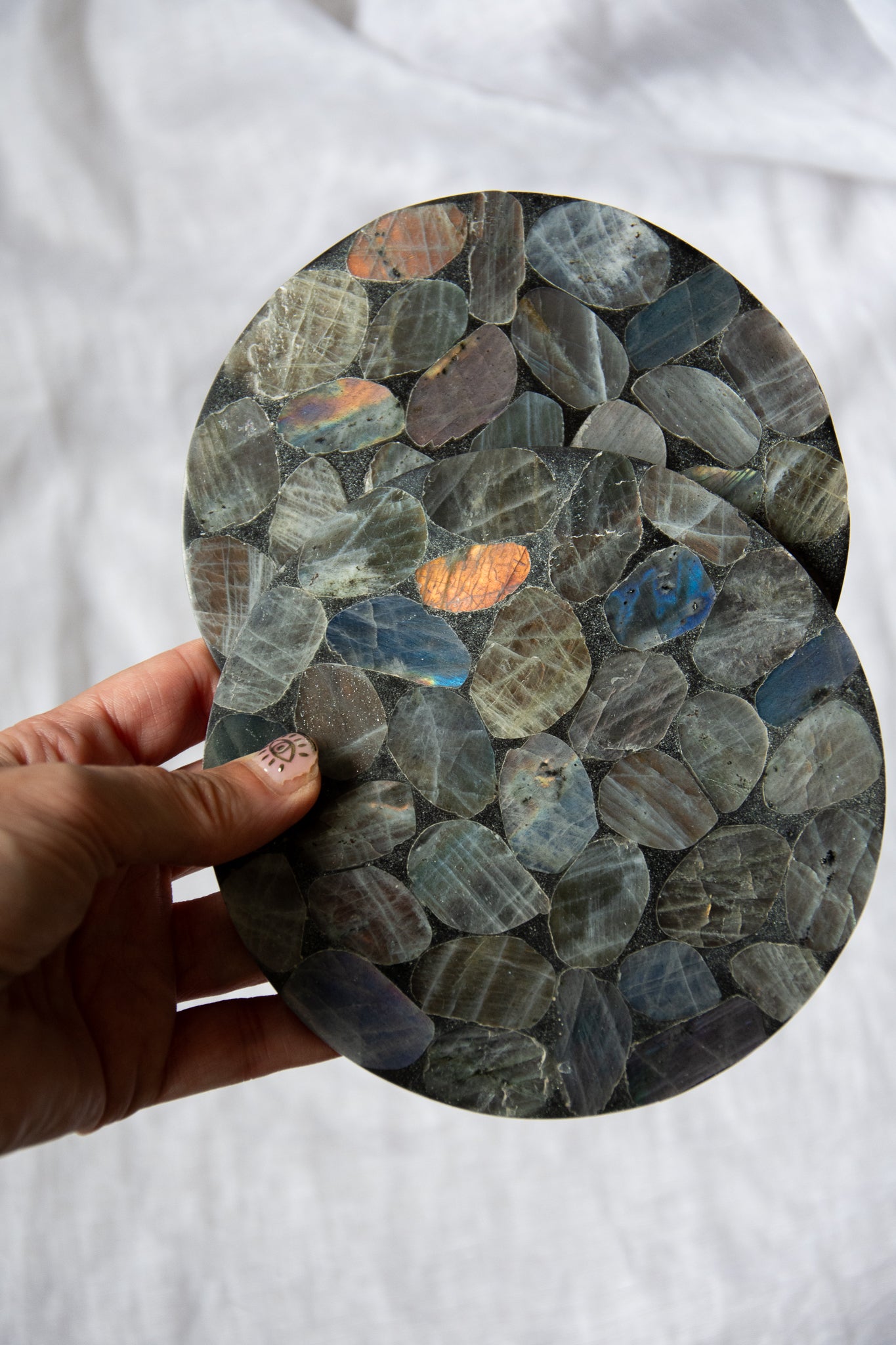 Plateau rond en labradorite