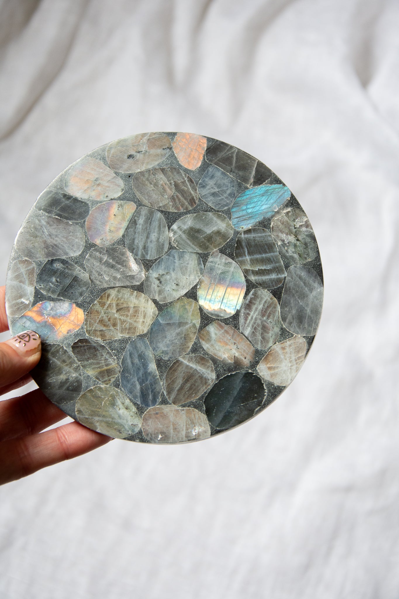Plateau rond en labradorite