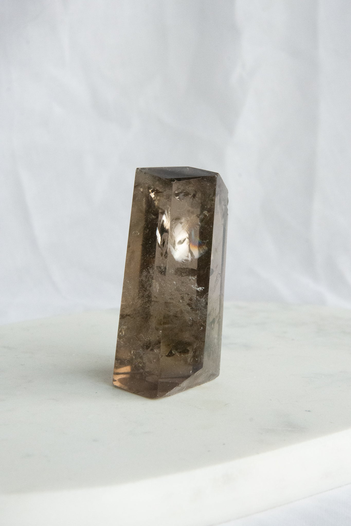 Quartz fumé en forme libre