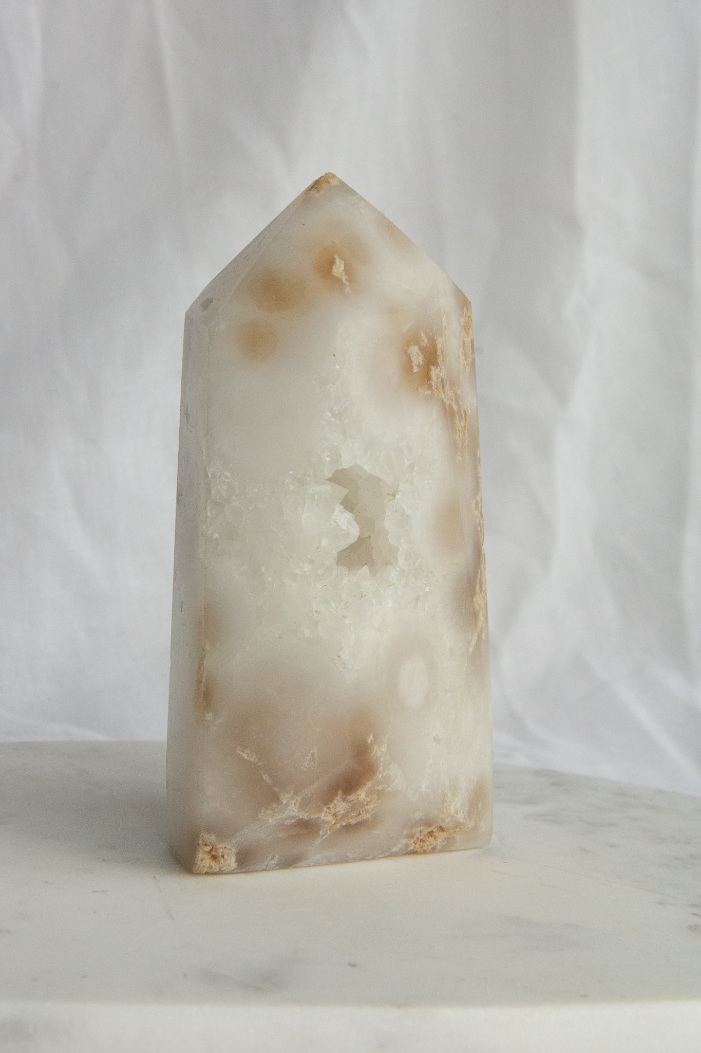 Tour XL d'Agate blanche