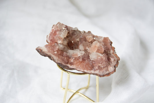 Druse d'améthyste rose