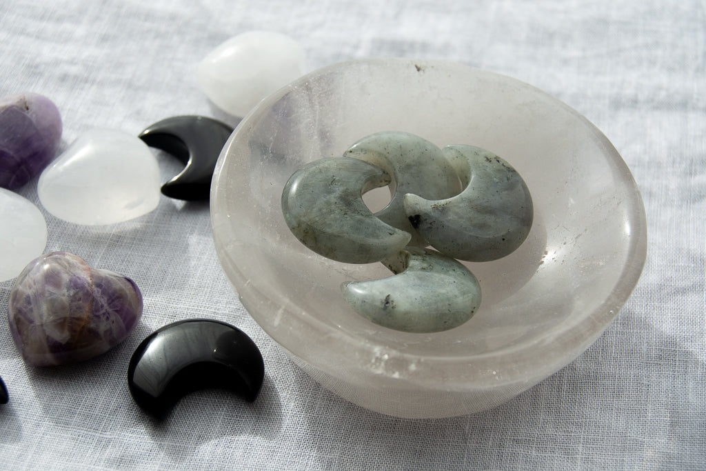 Lune en Labradorite