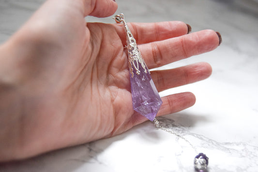 Pendule en améthyste