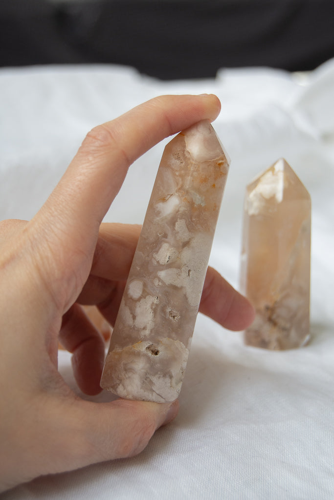 Pointe agate fleur