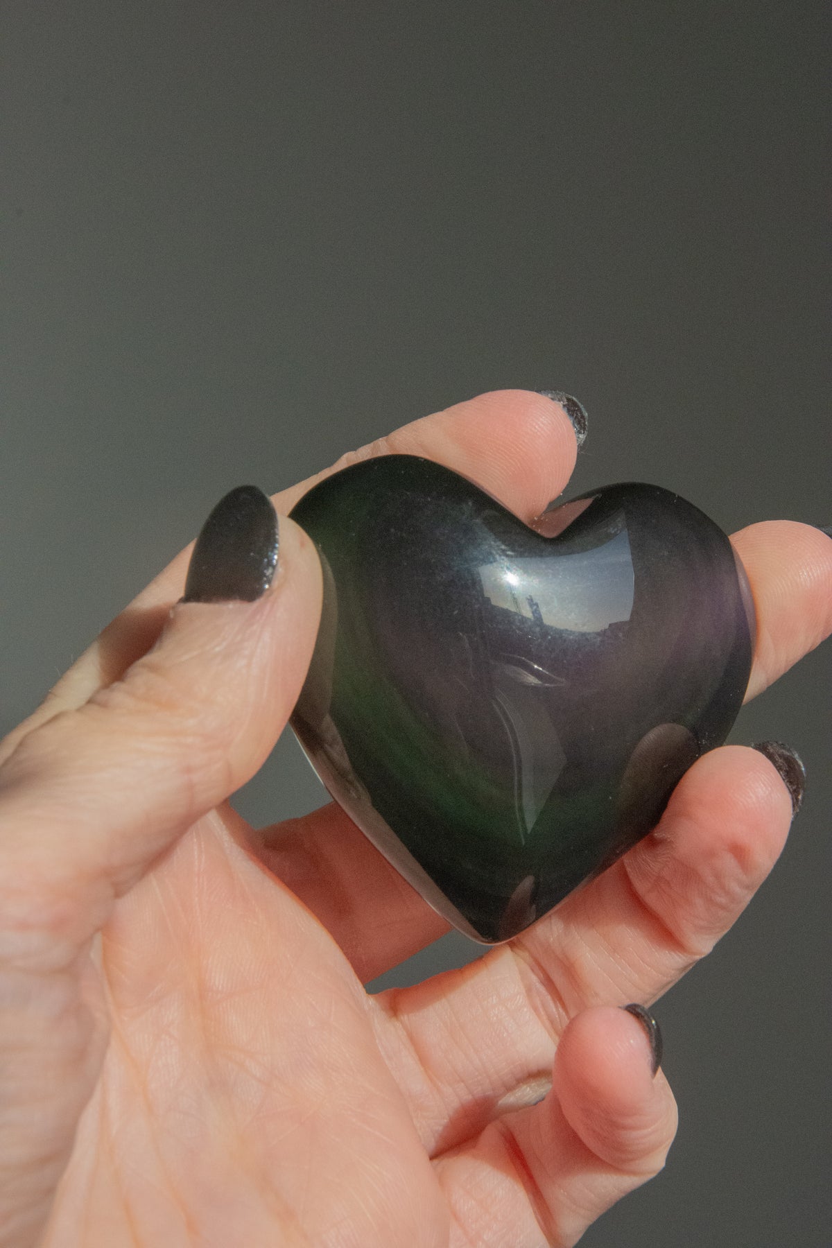 Coeur en Obsidienne Œil Céleste