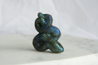 Serpent en Labradorite