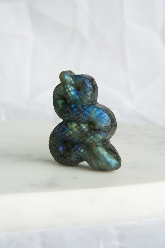 Serpent en Labradorite