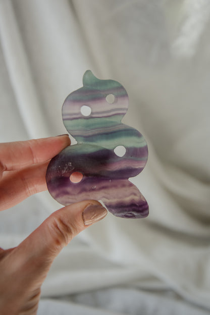 Serpent en fluorite arc en ciel🌈