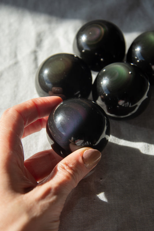 Sphère d'obsidienne œil céleste