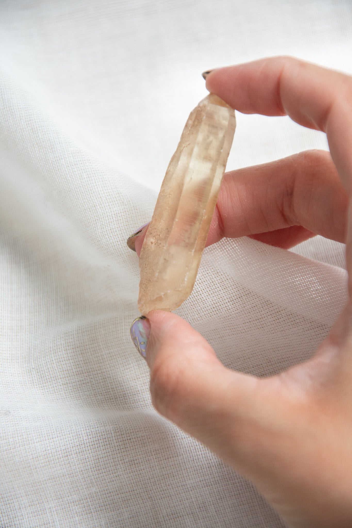 Pointe de citrine naturelle brute (extra qualité)