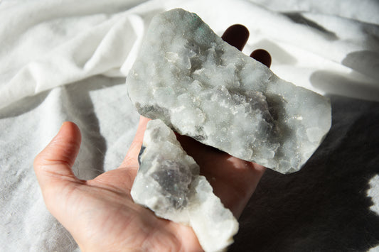 Géode de fluorite verte