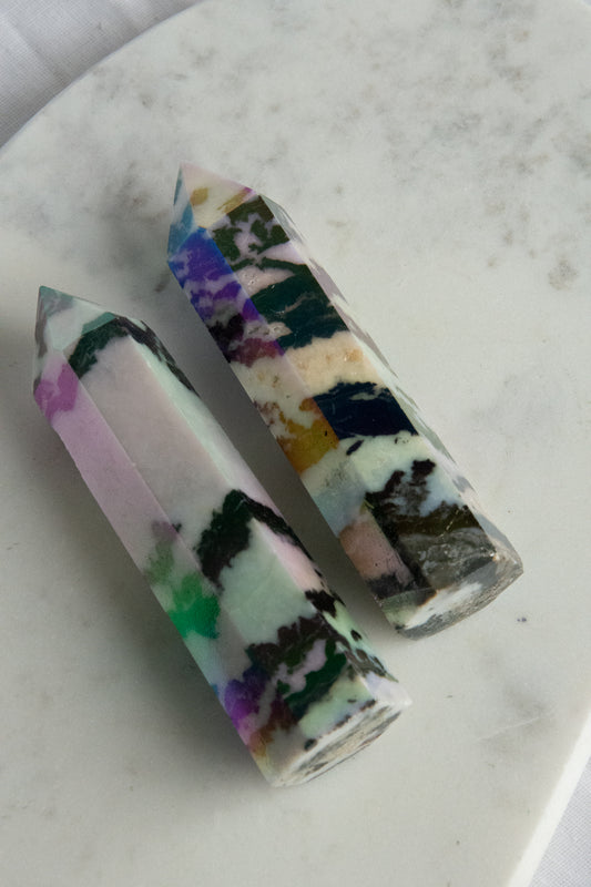 Pointes de Jaspe Zébre Aura
