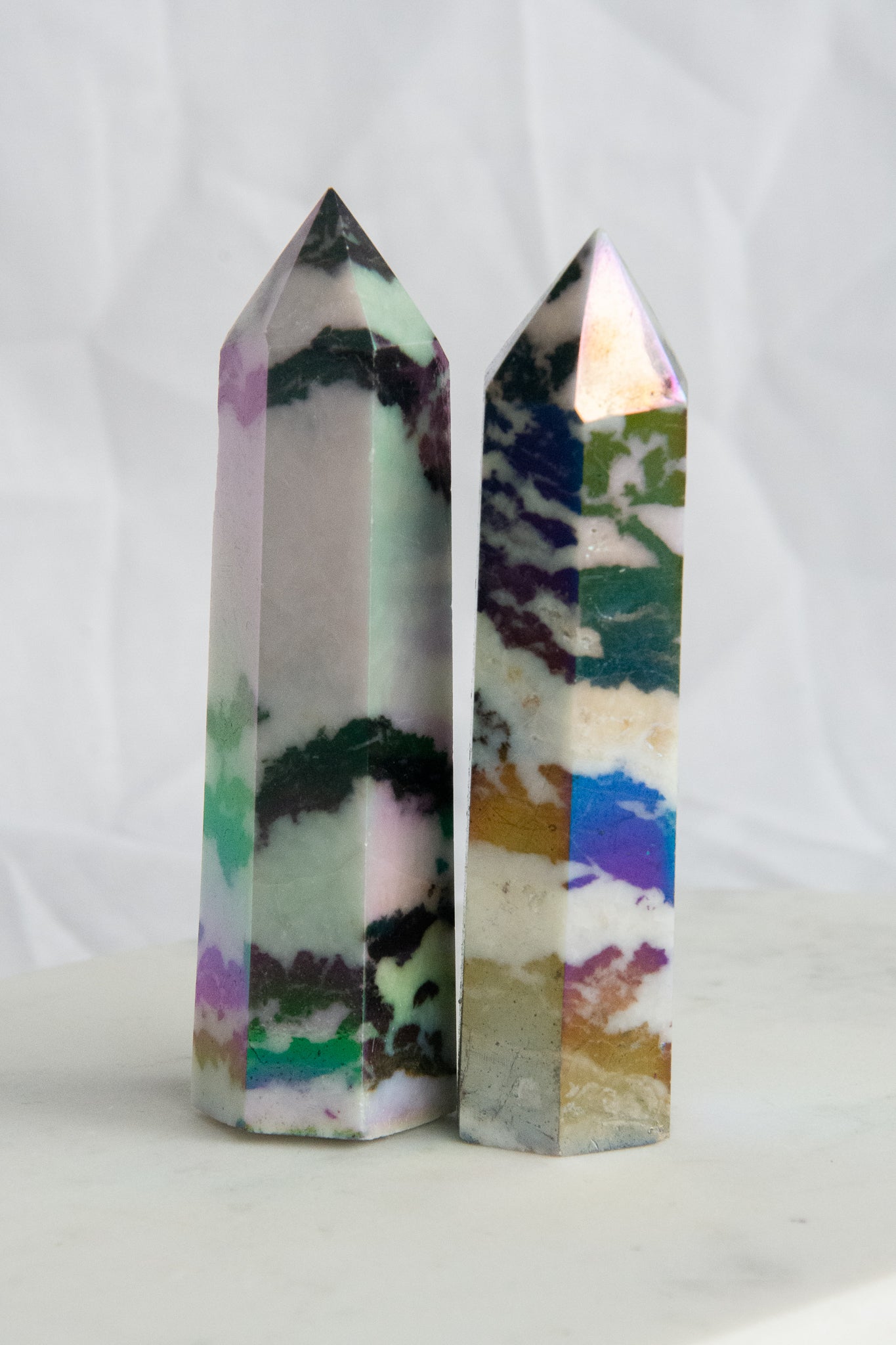 Pointes de Jaspe Zébre Aura