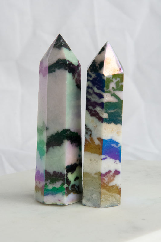 Pointes de Jaspe Zébre Aura