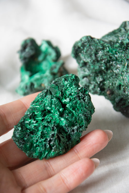 Malachite fibreuse