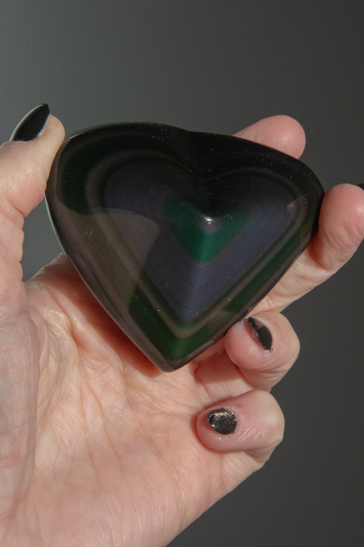 Coeur en Obsidienne Œil Céleste
