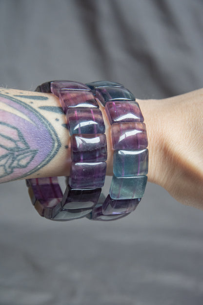 bracelet jonc élastique en pierres naturelles