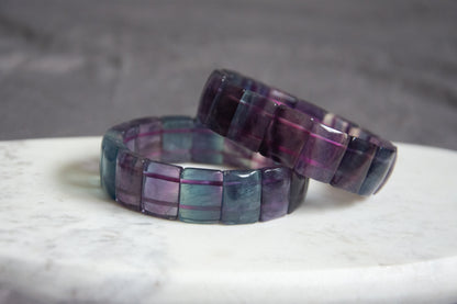 bracelet jonc élastique en pierres naturelles