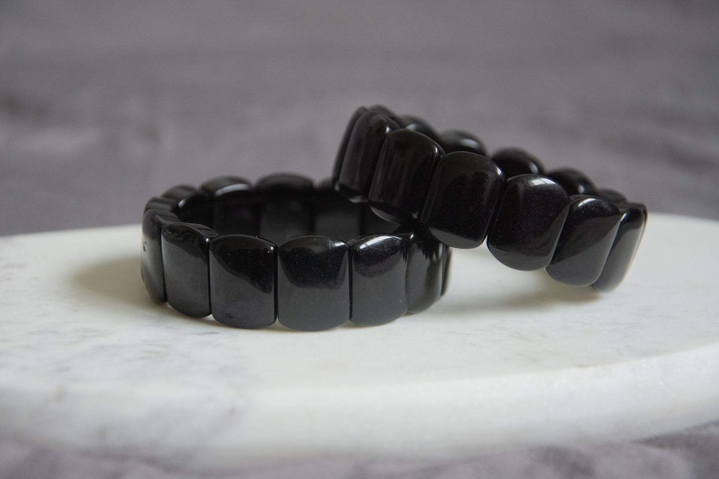 bracelet jonc élastique en pierres naturelles