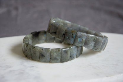 bracelet jonc élastique en pierres naturelles
