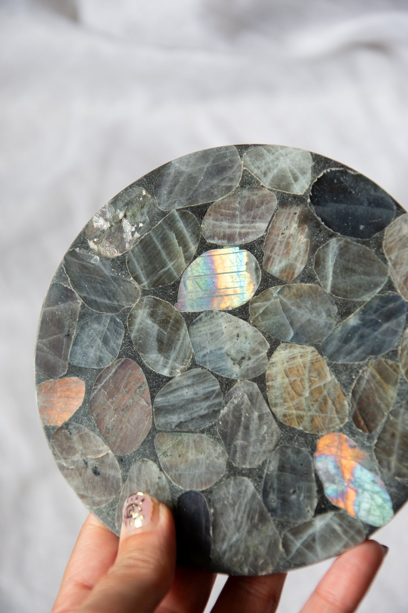 Plateau rond en labradorite