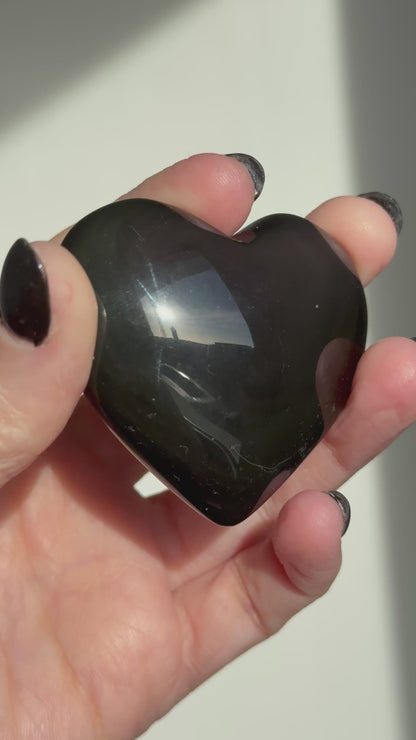 Coeur en Obsidienne Œil Céleste