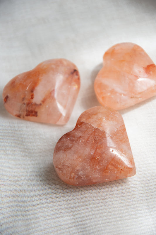 Cœur en quartz hématoïde