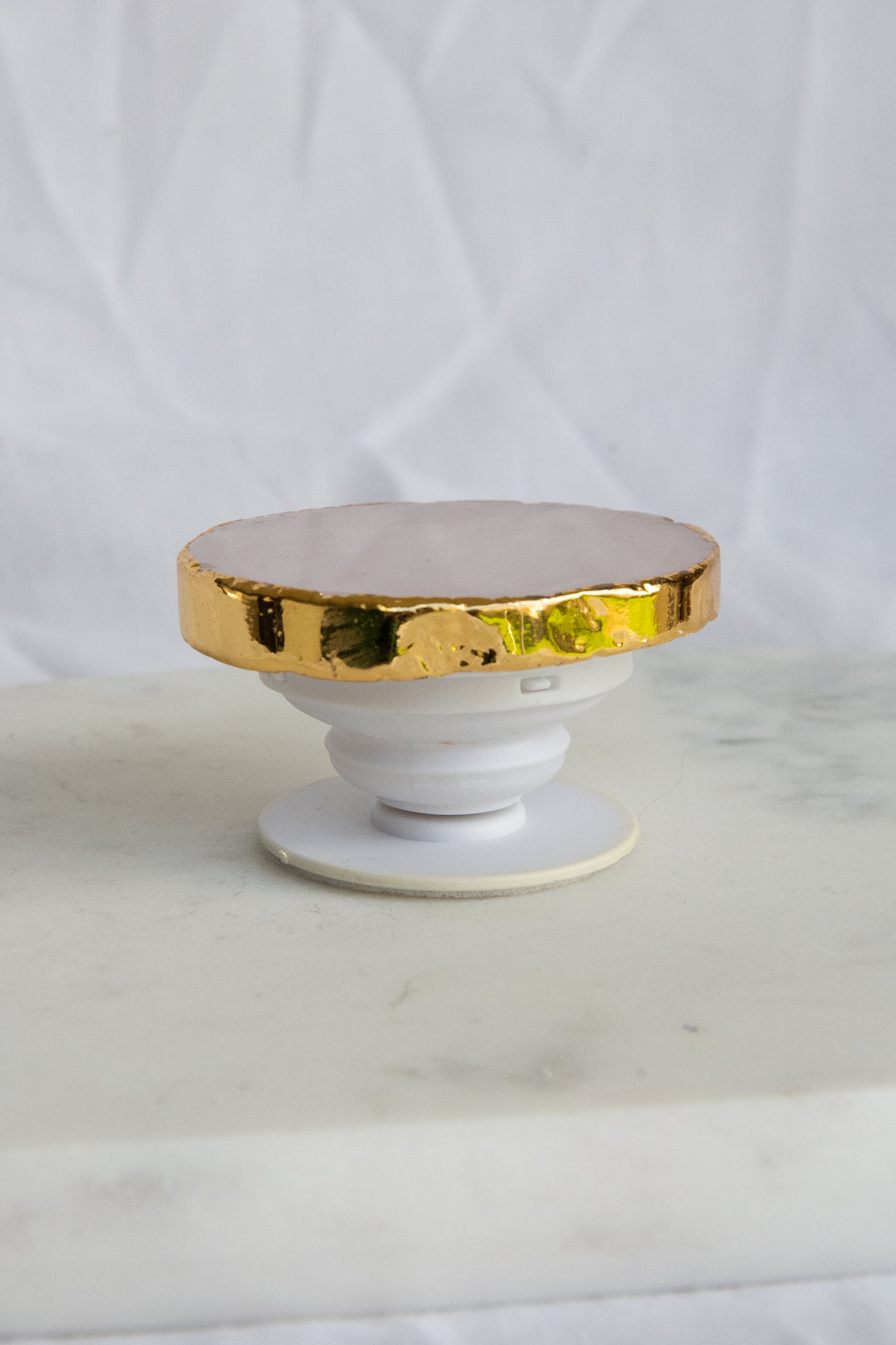 Poignée de téléphone en quartz rose
