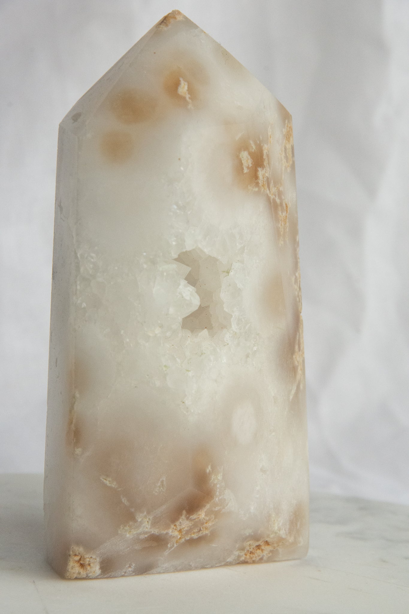 Tour XL d'Agate blanche