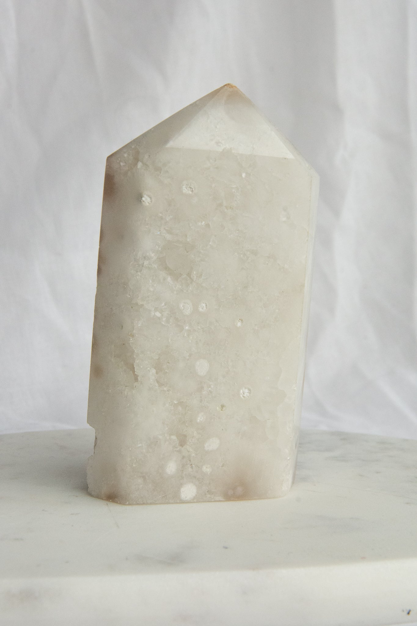 Tour XL d'Agate blanche