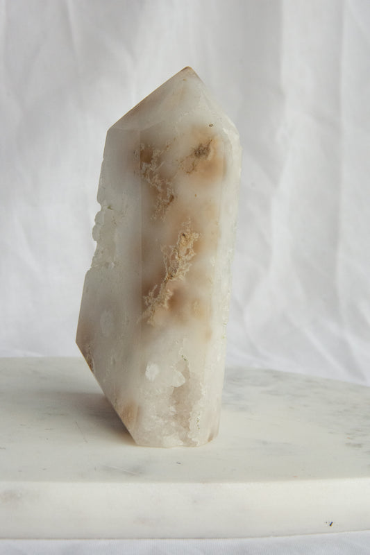 Tour XL d'Agate blanche