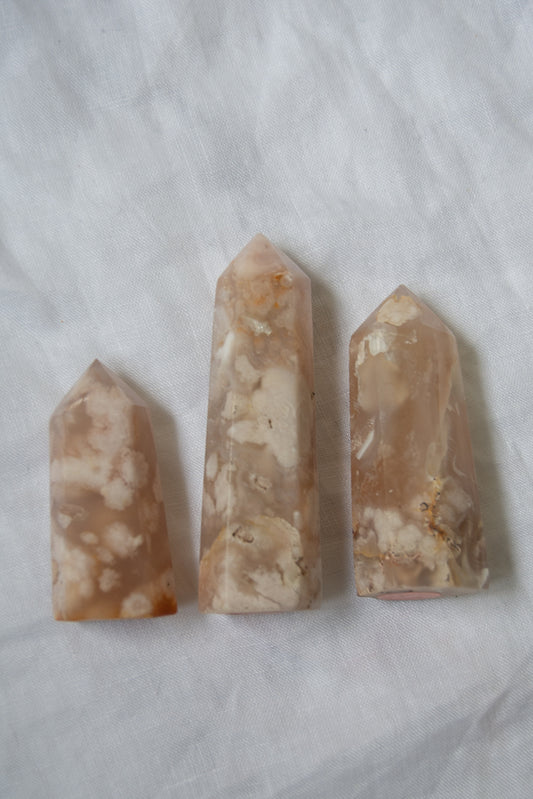 Pointe agate fleur