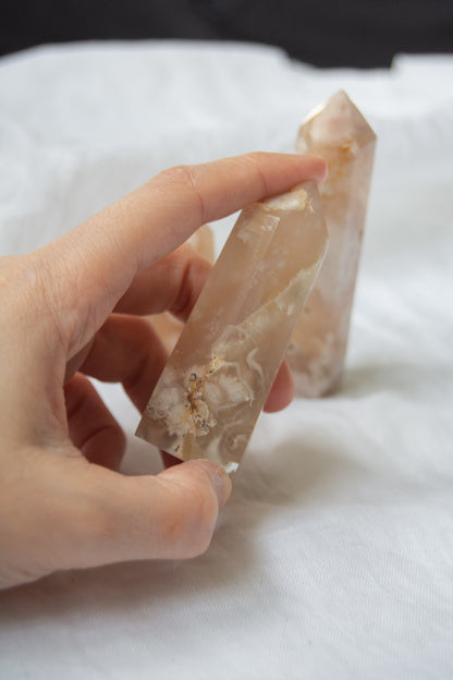 Pointe agate fleur