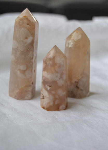 Pointe agate fleur